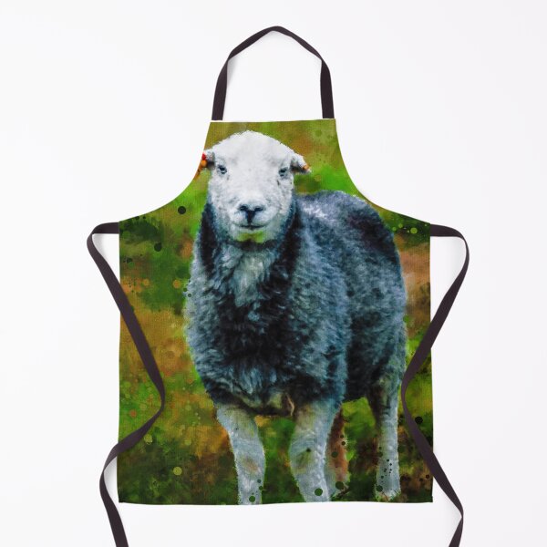 Item preview, Herdwick Sheep Oil Paint, Grey And White Herdwick Sheep, Herdwick Wool Sheep, Fluffy UK Herdwicks Sheep designed and sold by Paintcorner.