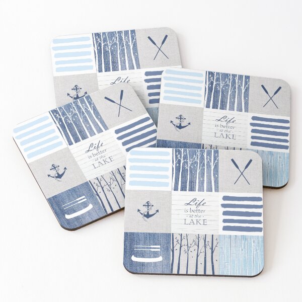 Item preview, Life is better at the lake patchwork designed and sold by Fibracreativa.