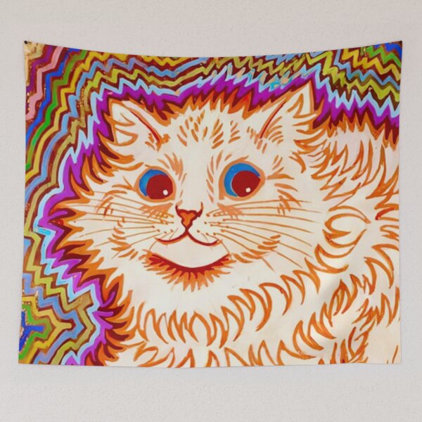 Item preview, Kaleidoscope Cats III by Louis Wain designed and sold by WonderweissStudio.