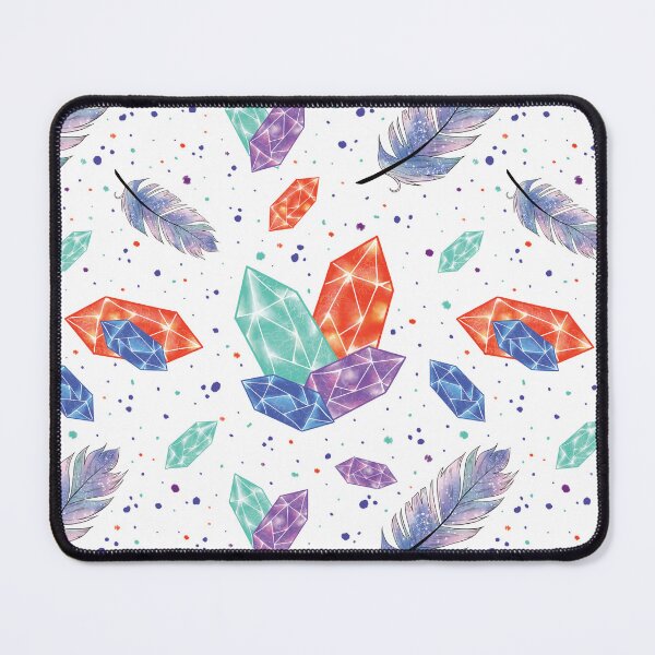 Item preview, Colorful Diamonds and Feathers Pattern designed and sold by Missing In Art.