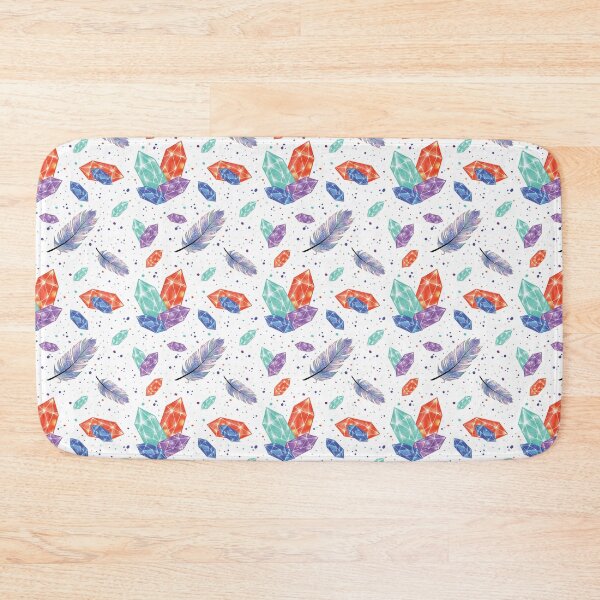 Item preview, Colorful Diamonds and Feathers Pattern designed and sold by Missing In Art.