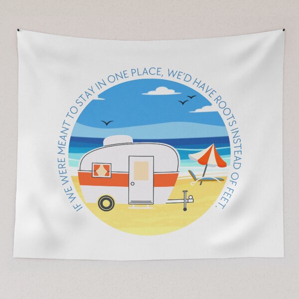 Item preview, Campervan at the Seaside  designed and sold by trendingatees.
