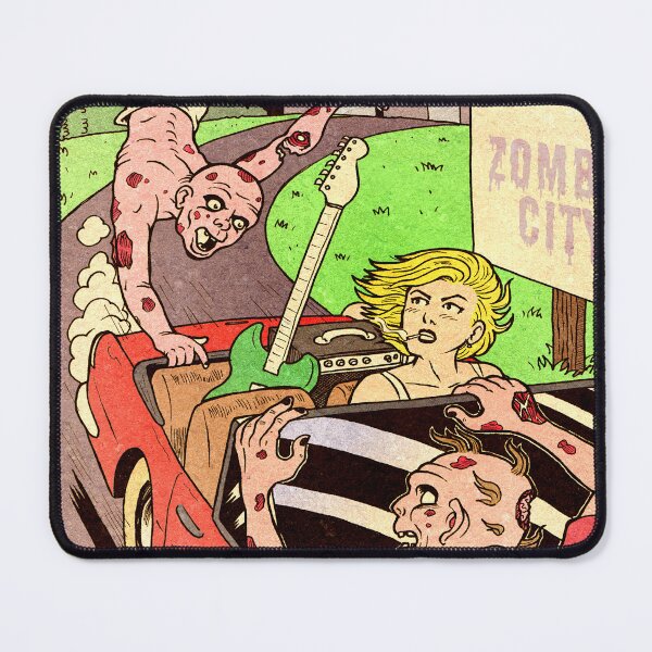 Item preview, Zombies and a woman in car designed and sold by candleman-dream.