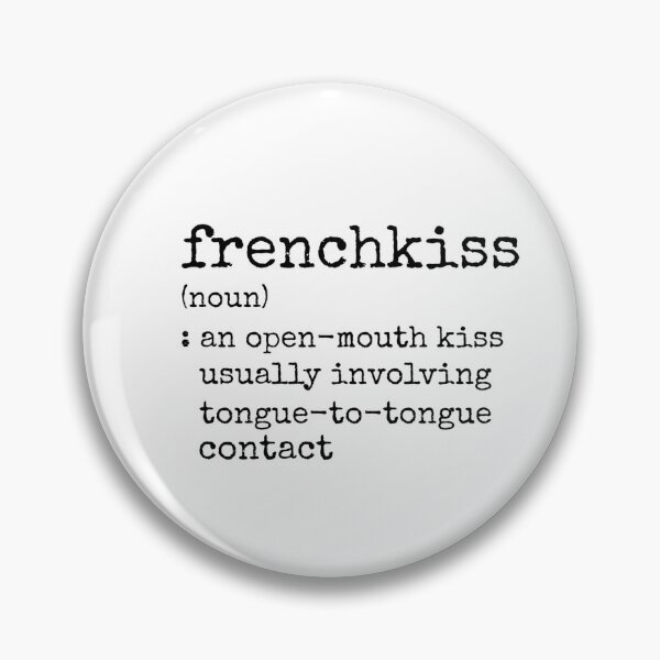 Item preview, Frenchkiss Noun Pin designed and sold by scraplets.
