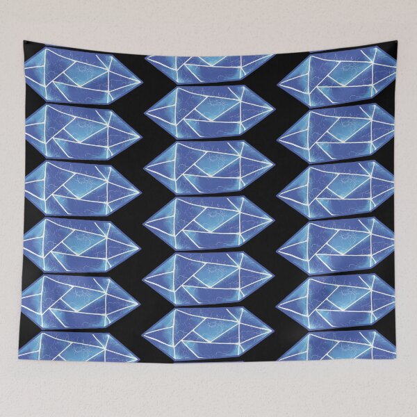 Item preview, Blue Long Crystal with Lightning designed and sold by Missing In Art.