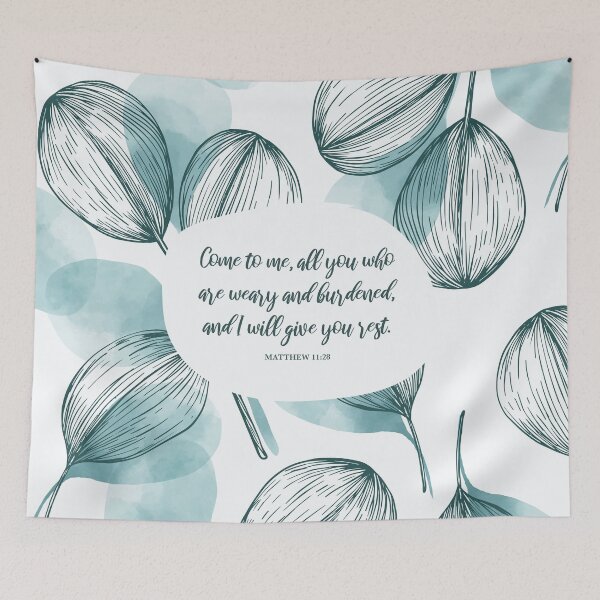 Item preview, I will give you rest - Matthew 11:28  designed and sold by StudioCitrine.