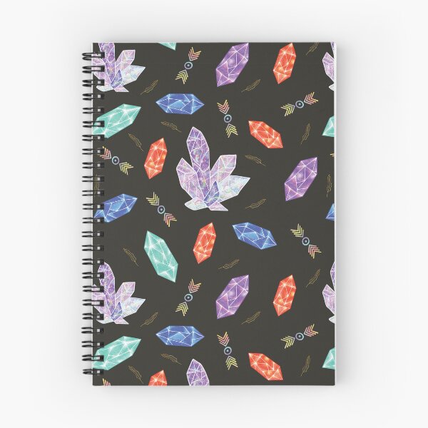 Item preview, Colorful Diamonds and Feathers in Black Pattern designed and sold by Missing In Art.