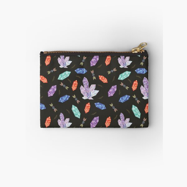 Item preview, Colorful Diamonds and Feathers in Black Pattern designed and sold by Missing In Art.