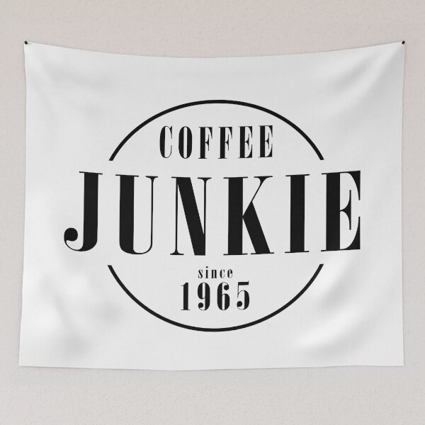 Item preview, Coffee Junkie since 1965 designed and sold by AlfabetDesign.
