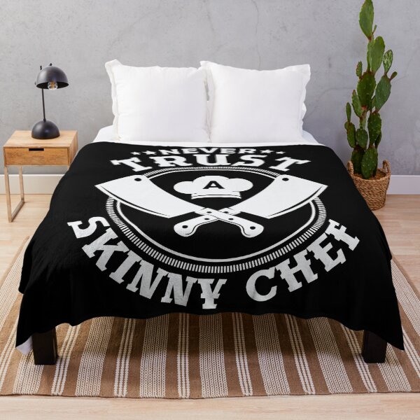 Item preview, Never trust a skinny chef funny chef cooking designed and sold by ibarrbeat.