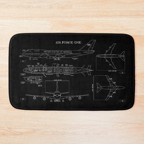 Artikelvorschau, Air Force One - White Stencil-No Background entworfen und verkauft von BGALAXY.