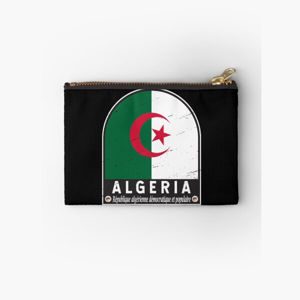 Item preview, Algeria Flag Emblem Distressed Vintage designed and sold by KrisSidDesigns.