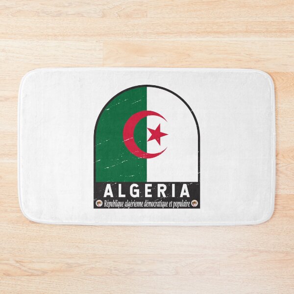 Item preview, Algeria Flag Emblem Distressed Vintage designed and sold by KrisSidDesigns.