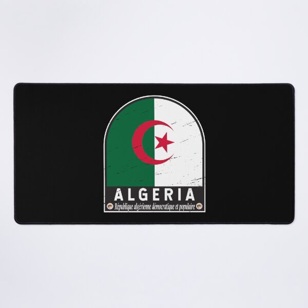 Item preview, Algeria Flag Emblem Distressed Vintage designed and sold by KrisSidDesigns.