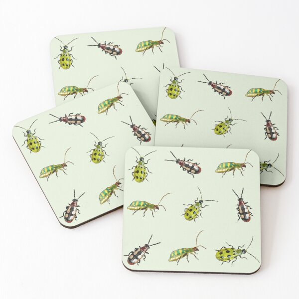 Item preview, Asparagus and Cucumber Beetles Pattern/Sticker Pack designed and sold by techno-mantis.