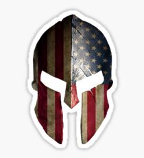 American Spartan Warrior Helmet Sticker