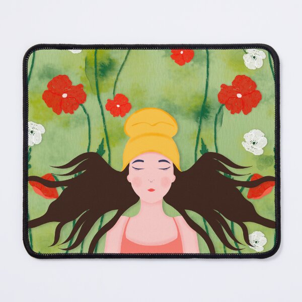 Item preview, Woman enjoying Spring Digital Illustration  designed and sold by NAYANA S KUMAR.