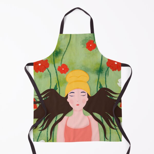Item preview, Woman enjoying Spring Digital Illustration designed and sold by NAYANA S KUMAR.