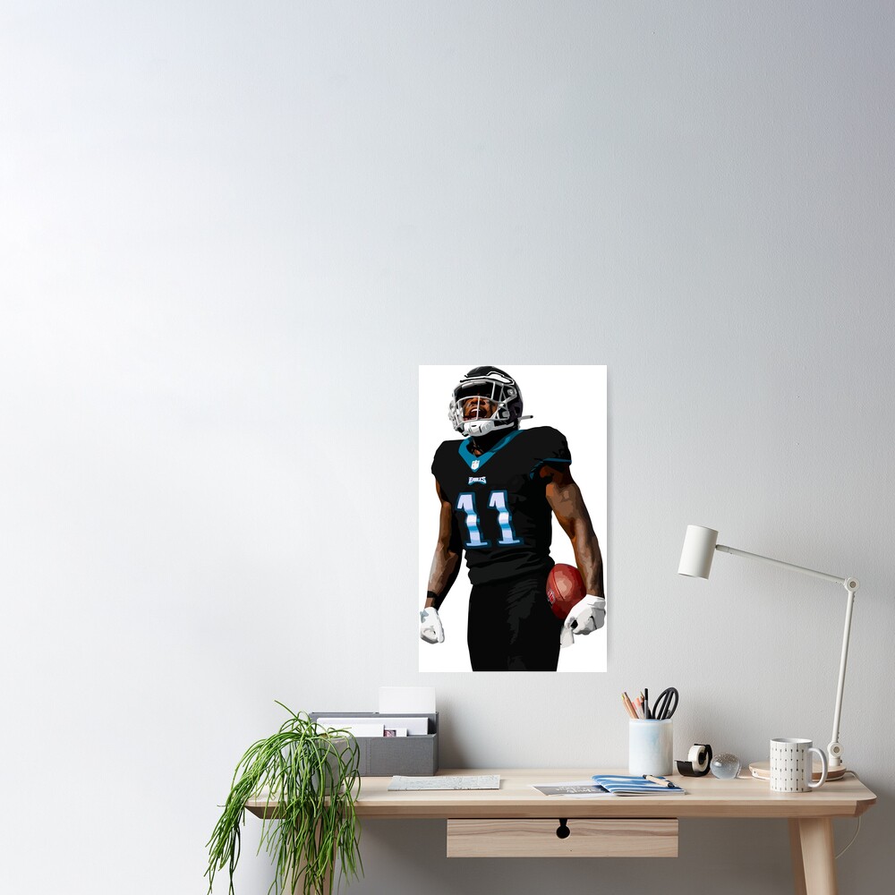 A.J. Brown Football Design Poster Eagles T-Shirt - Guineashirt