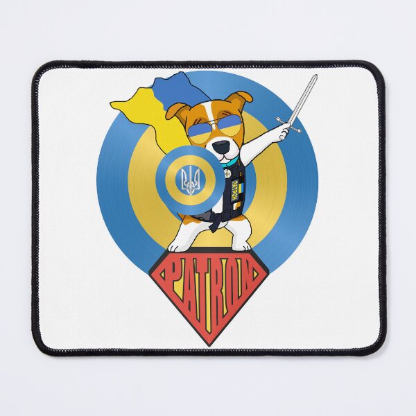 Item preview, Ukrainian Captain Patron Dog Superhero Cape Shield Sword designed and sold by Aide.