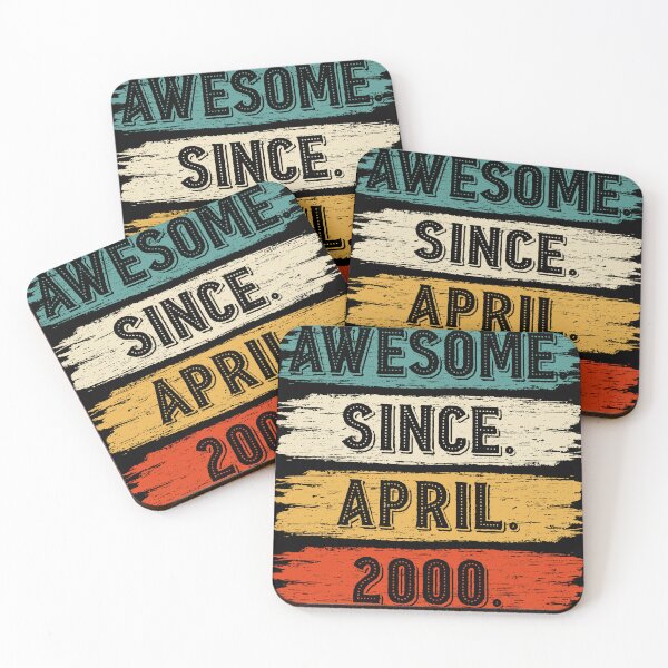 Item preview, 22 Years Old Gifts Awesome Since April 2000 22nd Birthday designed and sold by MoHaCo.