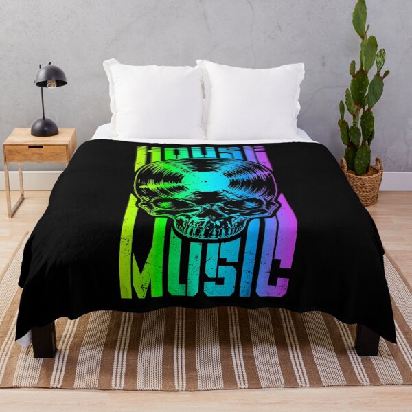 Item preview, House Music DJ Vinyl Record Music Lover Gothic Skull LP designed and sold by GrandeDuc.