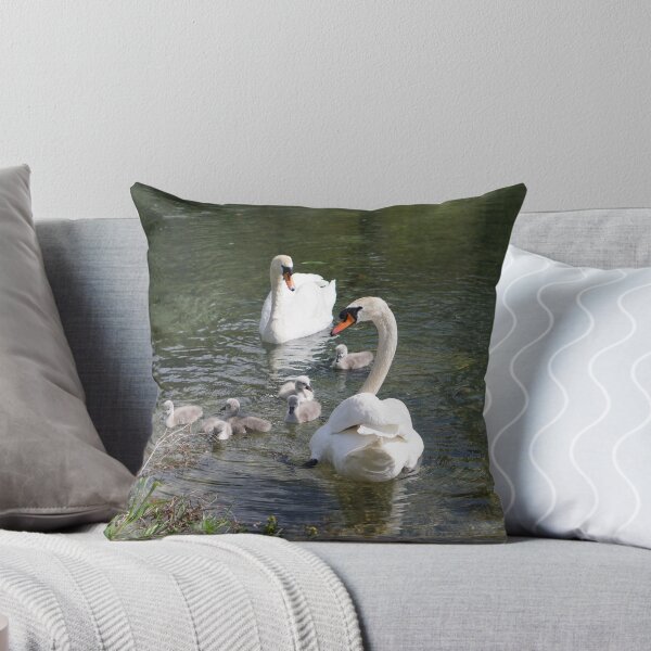 Item preview, swans with young designed and sold by distracted.