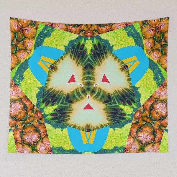 Item preview,  ABSTRACT FUNNY ARUBA FLAG WITH EXOTIC FRUITS PATTERN - ARUBA, ONE HAPPY ISLAND17! designed and sold by Ralek.