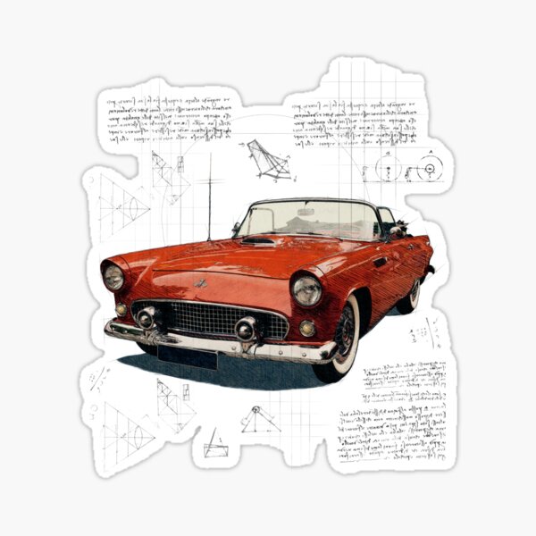 Item preview, Ford Thunderbird 1955, 1956, 1957 Ford T Bird, Hot Rod Classic designed and sold by Carlostshirts.
