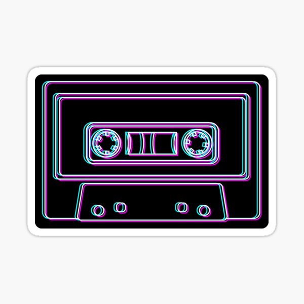Artikel-Vorschau von Kassette Vaporwave, designt und verkauft von Huhnerdieb Apparel.
