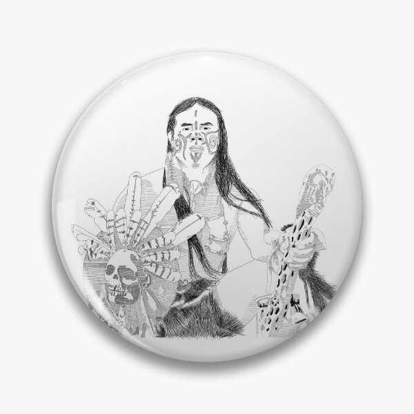 Item preview, Chichimeca warrior shield skull designed and sold by Digilogos.