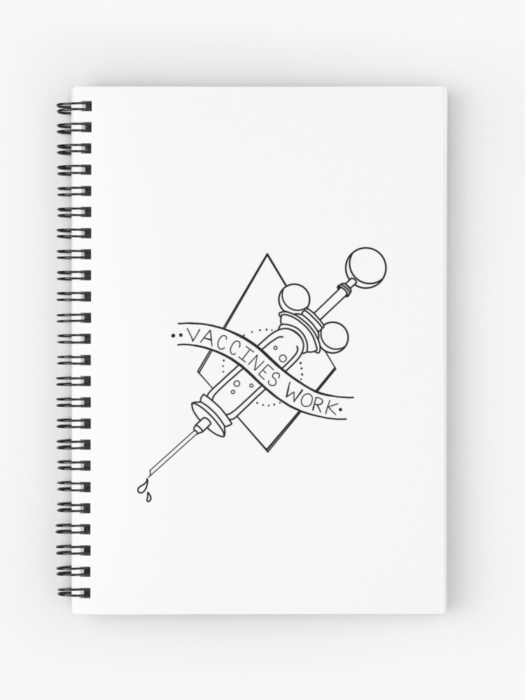 Cuaderno de espiral «Las vacunas funcionan [Salud pública]» de rosalynnllc  | Redbubble
