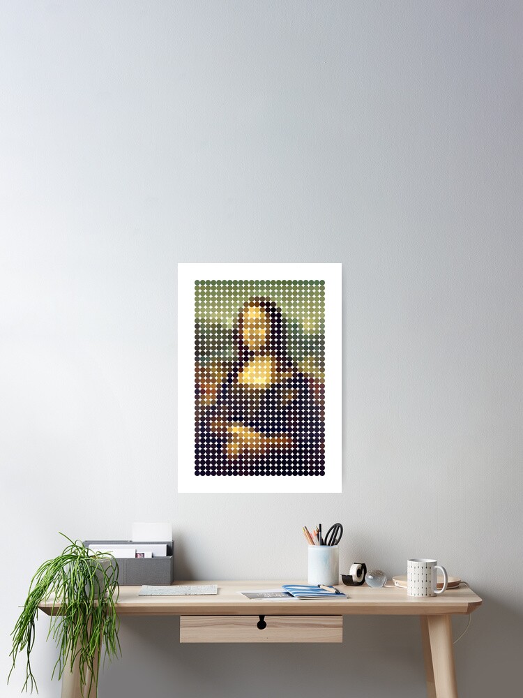 Mona Lisa Pixel Dots (On White) Mona Lisa Pixel Dots (On White)