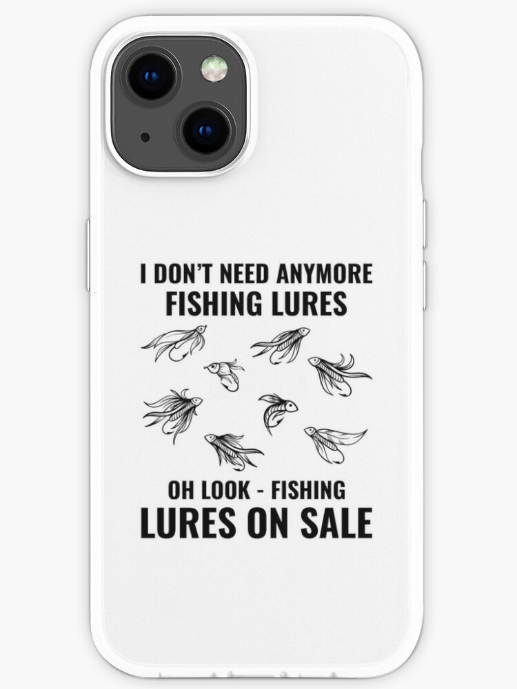 Fishing Fish Lures Fishermen Outdoor Funny Joke iPhone Case for