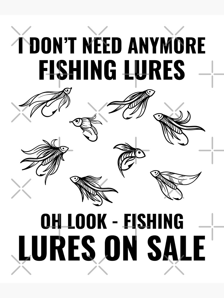 Fishing Fish Lures Fishermen Outdoor Funny Joke Greeting Card for Sale by  CuteDesigns1