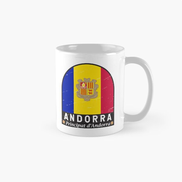Item preview, Andorra Flag Emblem Distressed Vintage designed and sold by KrisSidDesigns.