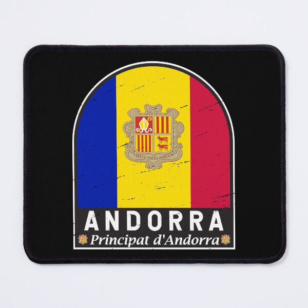 Item preview, Andorra Flag Emblem Distressed Vintage designed and sold by KrisSidDesigns.