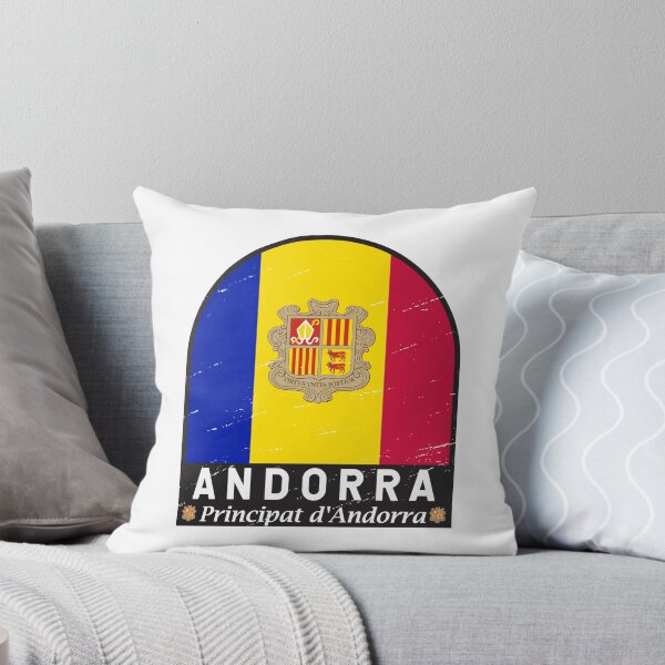 Item preview, Andorra Flag Emblem Distressed Vintage designed and sold by KrisSidDesigns.