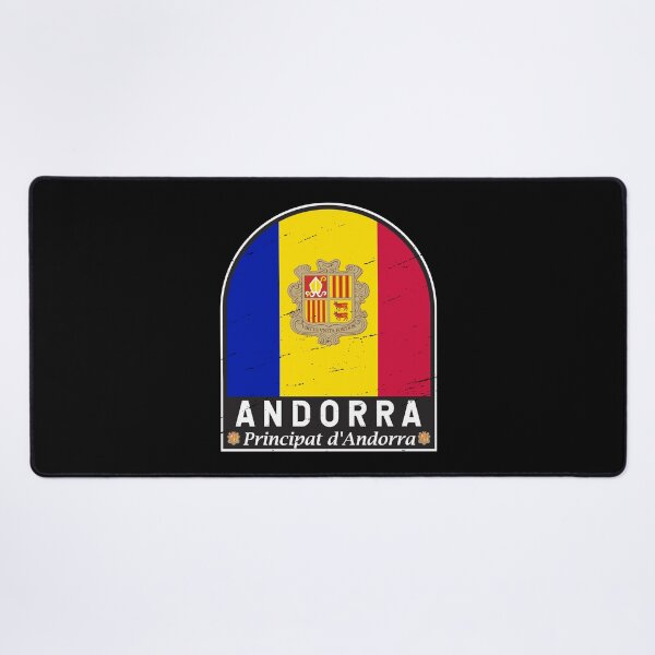 Item preview, Andorra Flag Emblem Distressed Vintage designed and sold by KrisSidDesigns.