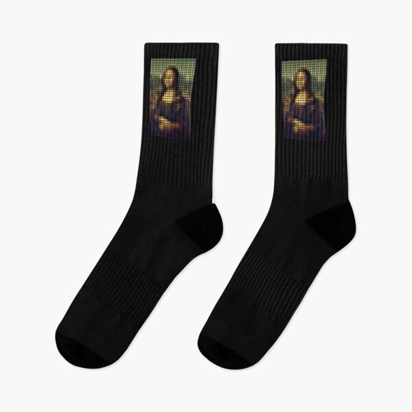 Item preview, Mona Lisa Pixel Dots (On Black) designed and sold by STUDIO-72.