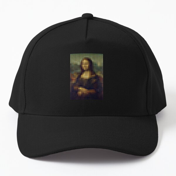 Artikel-Vorschau von Mona Lisa Pixelpunkte (auf Schwarz), designt und verkauft von STUDIO-72.