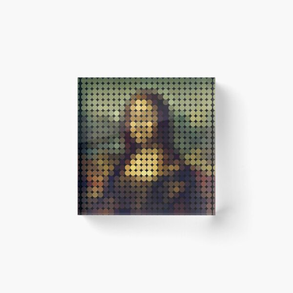 Item preview, Mona Lisa Pixel Dots (On Black) designed and sold by STUDIO-72.