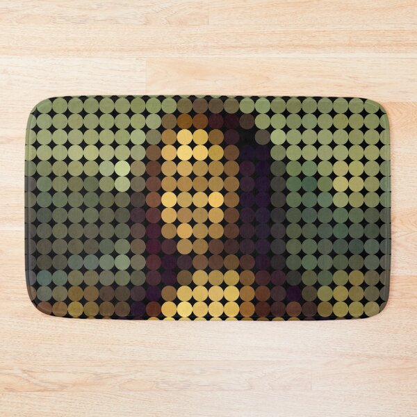 Item preview, Mona Lisa Pixel Dots (On Black) designed and sold by STUDIO-72.