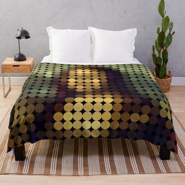 Item preview, Mona Lisa Pixel Dots (On Black) designed and sold by STUDIO-72.