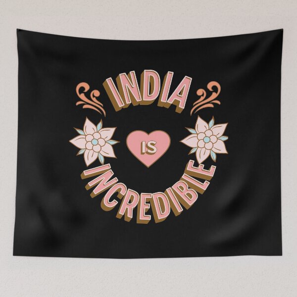 Item preview, India is Incredible - First Names - Birthday Gifts - Alliteration Fans designed and sold by epicthoughts.