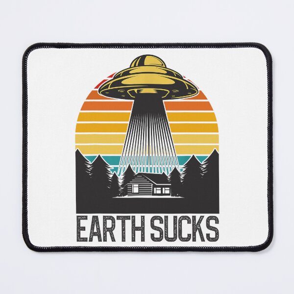 Item preview, Earth Sucks Take Me With You Funny Alien | Abduction Sunset | UFO designed and sold by Qudkin.