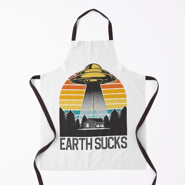 Item preview, Earth Sucks Take Me With You Funny Alien | Abduction Sunset | UFO designed and sold by Qudkin.