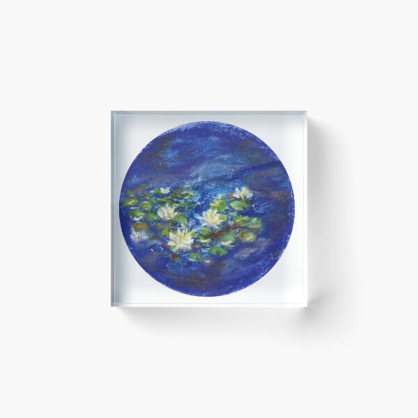 Item preview, Water lilies pastel art designed and sold by Timi Kolozsi.
