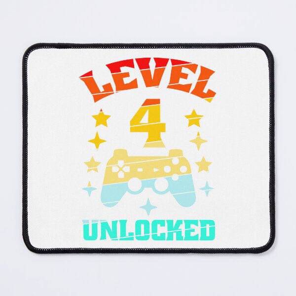 Item preview, Level 4 unlocked gaming boys girls 4th birthday designed and sold by KreativeIdeen.