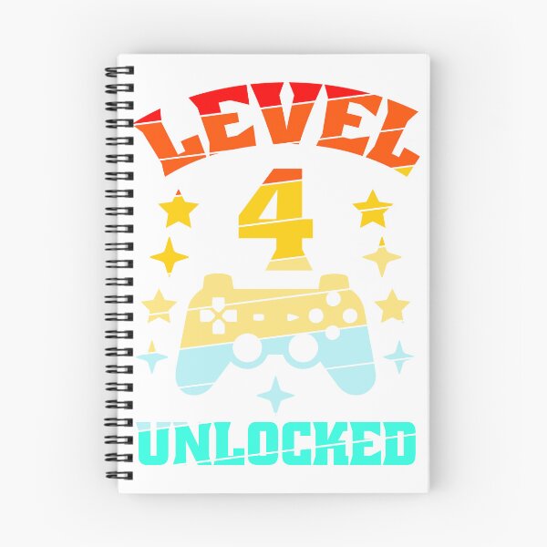 Item preview, Level 4 unlocked gaming boys girls 4th birthday designed and sold by KreativeIdeen.